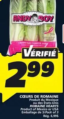 IGA ROMAINE HEARTS offer