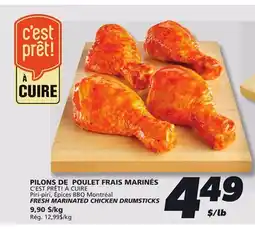 IGA C'EST PRÊT! À CUIRE FRESH MARINATED CHICKEN DRUMSTICKS offer