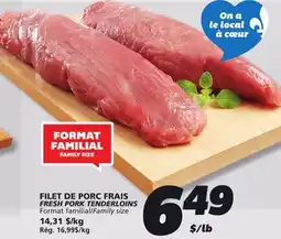 IGA FRESH PORK TENDERLOINS offer