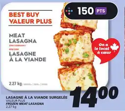 IGA VALEUR PLUS FROZEN MEAT LASAGNA offer