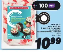 IGA COMPLIMENTS CRAB-FLAVOURED SEAFOOD offer