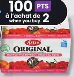 IGA ASTRO ORIGINAL YOGURT offer