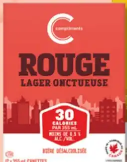 IGA COMPLIMENTS DE-ALCOHOLIZED BEER offer