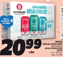 IGA ARCHIBALD DEALCOHOLIZED BEER offer
