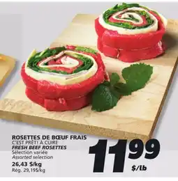 IGA C'EST PRÊT! À CUIRE FRESH BEEF ROSETTES offer