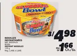 IGA MR. NOODLES BOWL INSTANT NOODLES offer