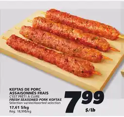 IGA C'EST PRÊT! À CUIRE FRESH SEASONED PORK KOFTAS offer