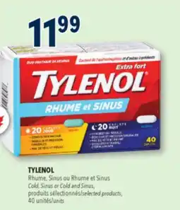 Familiprix Tylenol cold & sinus daytime and nighttime extra strength caplets 40un offer