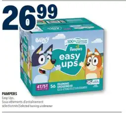 Familiprix Pampers Easy Ups training underwear for boys Size 4-5 (over 37lb) - 66un offer