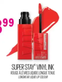 Familiprix MAYBELLINE NEW YORK SUPER STAY VINYL INK LONGWEAR LIQUID LIP COLOUR offer