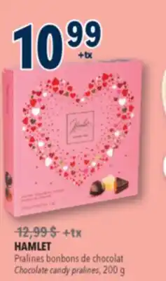Familiprix HAMLET, Chocolate candy pralines offer