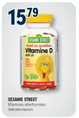 Familiprix SESAME STREET, Selected vitamins offer