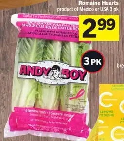 Foodland Romaine Hearts offer