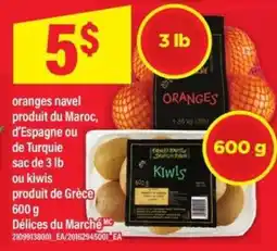 Maxi Oranges Navel ou Kiwis offer