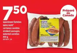 Maxi saucisses fumées sans nom offer