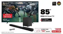 Visions Electronics Sony XR50 4K Smart TV offer