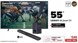 Visions Electronics Samsung U8000FF 4K Smart TV offer