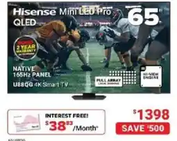 Visions Electronics Hisense Mint LED Pro 65 QLED offer