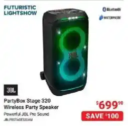 Visions Electronics JBL PartyBox Stage 320 Wireless Party Speaker offer