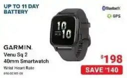 Visions Electronics GARMIN. Venu Sq 2 40mm Smartwatch offer