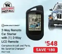Visions Electronics 2-Way Remote Car Starter offer