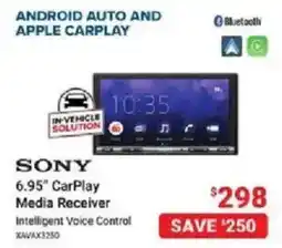 Visions Electronics SONY 6.95" CarPlay Media Receiver offer