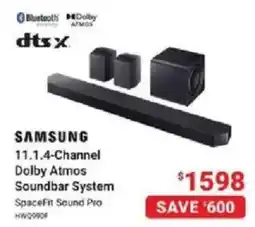 Visions Electronics SAMSUNG 11.1.4-Channel Dolby Atmos Soundbar System offer