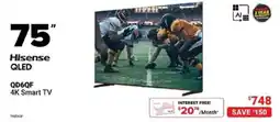 Visions Electronics Hisense QLED QD6QF 4K Smart TV offer