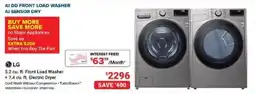 Visions Electronics LG 5.2 cu. ft. Front Load Washer offer