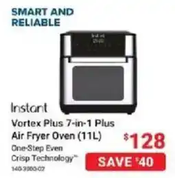 Visions Electronics Instant Vortex Plus 7-in-1 Plus Air Fryer Oven offer