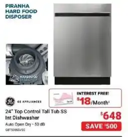 Visions Electronics GE Appliances Int Dishwasher offer