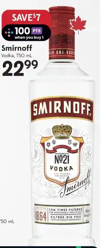 Sobeys Smirnoff vodka offer