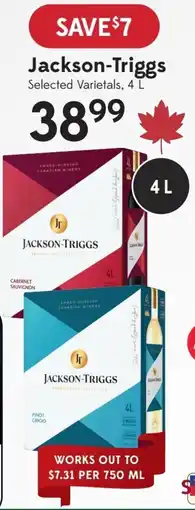 Sobeys Jackson-Triggs offer