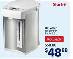 Walmart Hot water dispenser offer