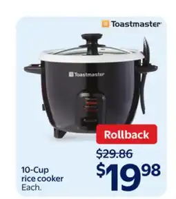Walmart 10-Cup rice cooker offer