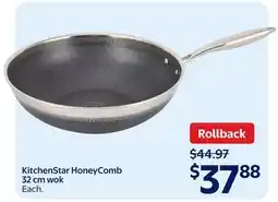 Walmart KitchenStar HoneyComb 32 cm wok offer
