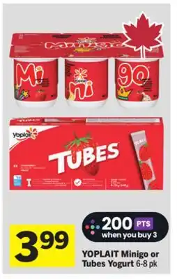 Foodland YOPLAIT Minigo or Tubes Yogurt offer