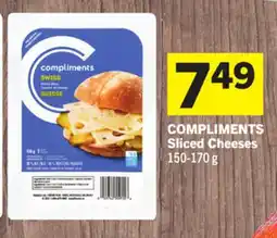 Foodland COMPLIMENTS Sliced Cheeses offer