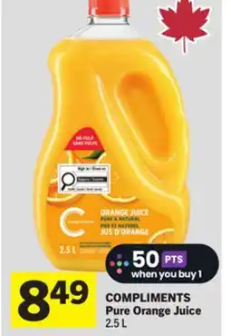 Foodland COMPLIMENTS Pure Orange Juice offer