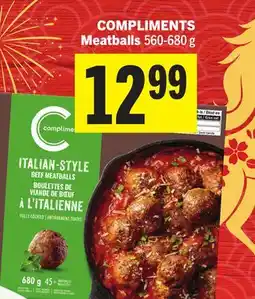 Foodland COMPLIMENTS Meatballs offer