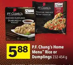 Foodland P. F. Chang's Home Menu Rice or Dumplings offer