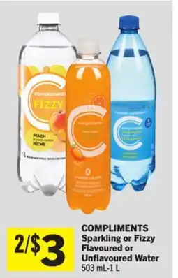 Foodland COMPLIMENTS Sparkling or Fizzy Flavoured or Unflavoured Water offer
