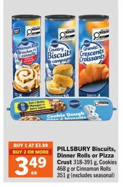 Foodland PILLSBURY Biscuits, Dinner Rolls or Pizza Crust offer