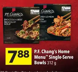 Foodland P. F. Chang's Home Menu Single-Serve Bowls offer