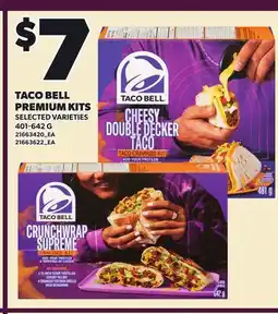 Loblaws TACO BELL PREMIUM KITS offer