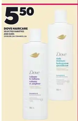Loblaws DOVE HAIRCARE offer