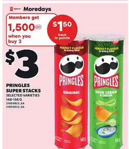Loblaws PRINGLES SUPER STACKS offer