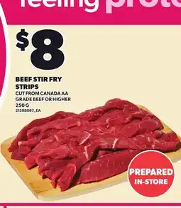Loblaws BEEF STIR FRY STRIPS offer