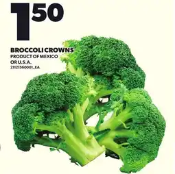Loblaws BROCCOLI CROWNS offer