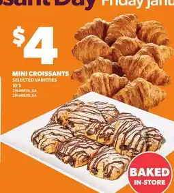 Loblaws MINI CROISSANTS, 10'S offer